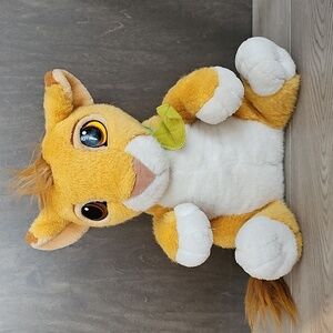 Vintage 1993 Disney The Lion King Talking Simba 11" Plush